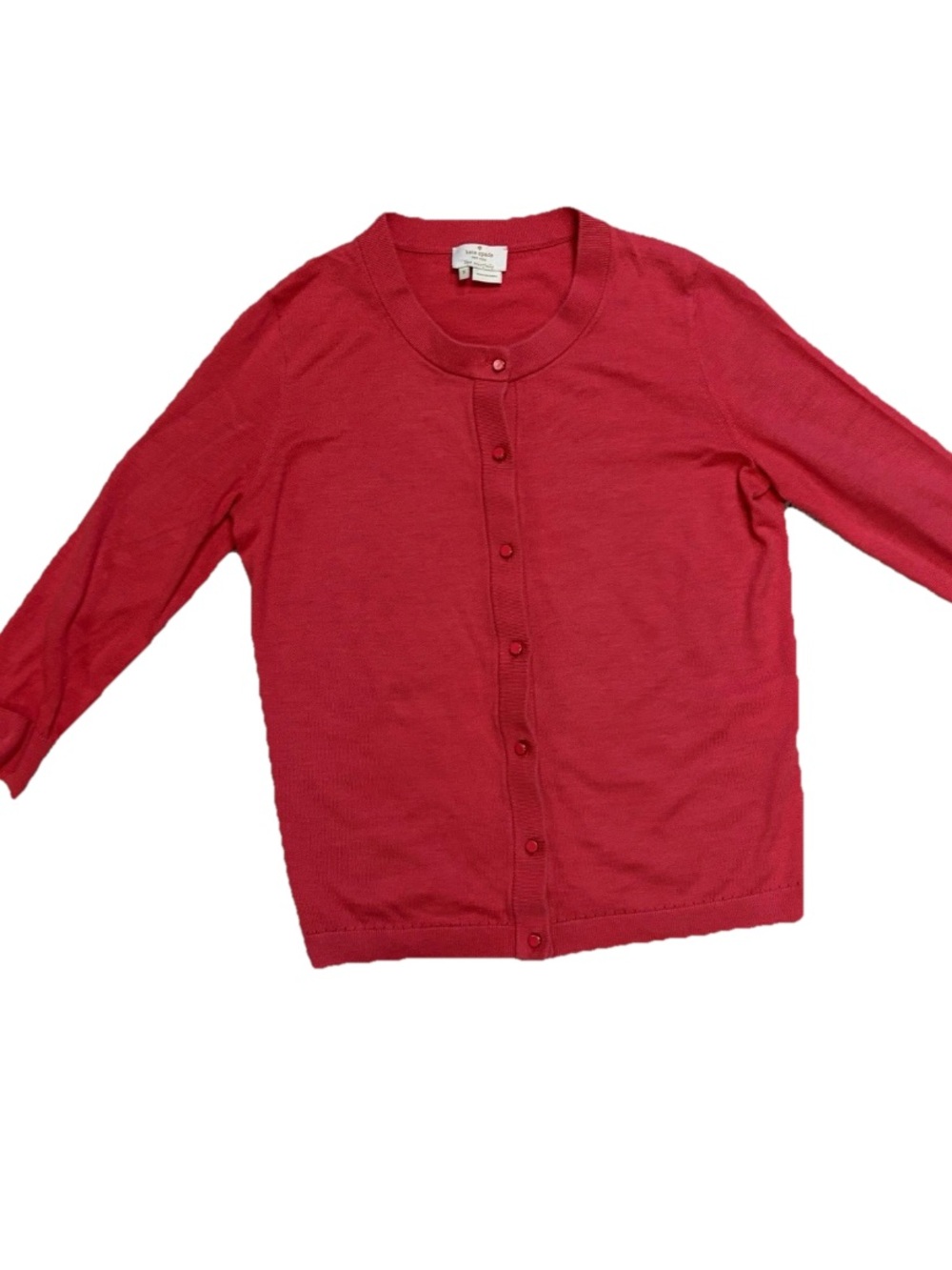KATE SPADE Live Colorfully Somerset Pink Sweater Cardigan Small